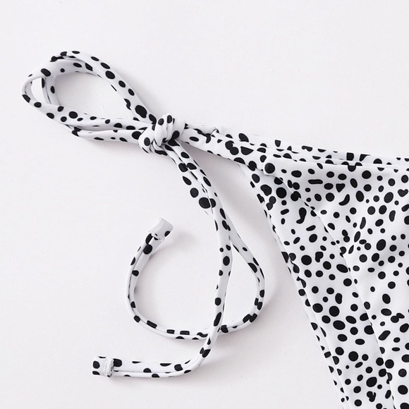 SHEIN - 3pack Dalmatian Tie Side Co-ord Bikini - Picture 2 of 4